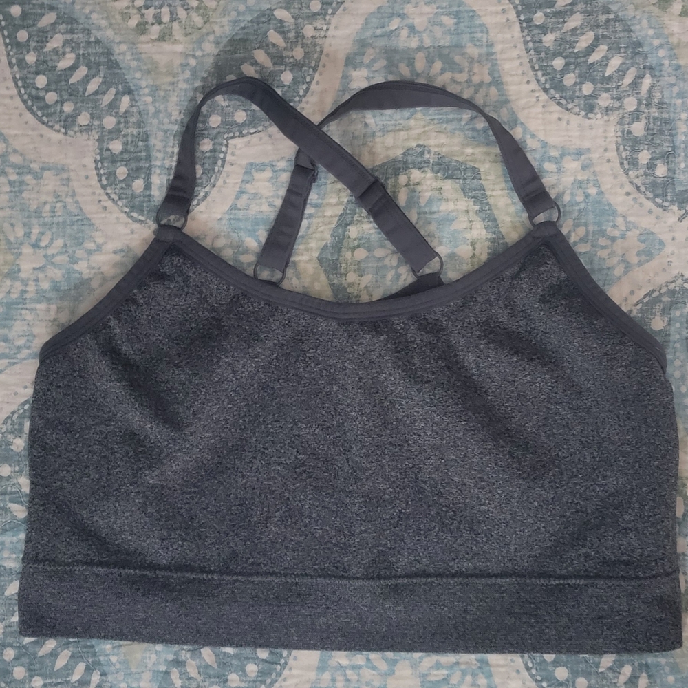 Zenana Outfitters Heather Gray Sports Bra